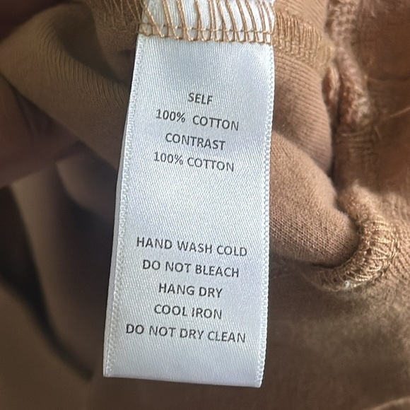 MOD REF Tan Pullover Puff Sleeve Sweatshirt Size L - Picture 5 of 7